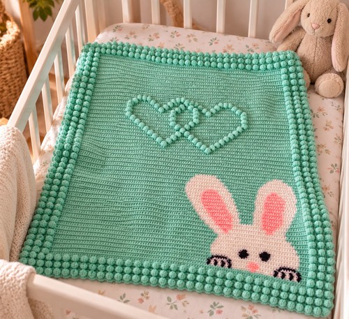 Couverture bébé crochet - au,