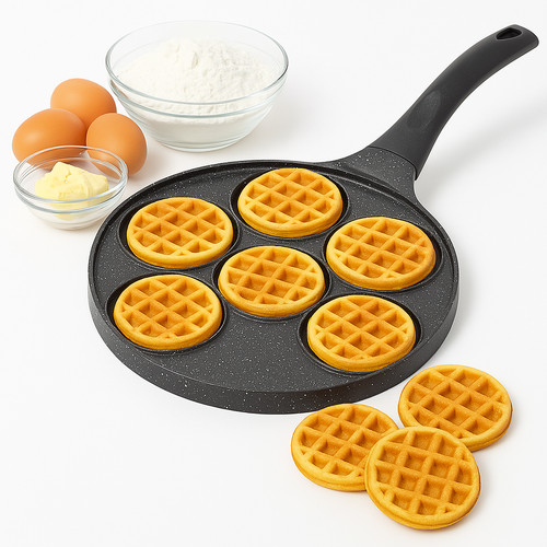 Poêle gaufres cm pour - gaufres,