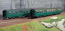 Trix 23222 Set de 2 voitures voyageurs M2, SNCB / NMBS, éclairage intérieur