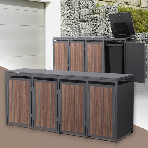 Abri pour 4 poubelles - pour,