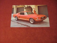 1967 Ford Shelby Mustang GT350/500 Sales Card Brochure booklet Catalog Old
