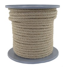 50 Mètre Ø 8 MM Corde de Chanvre 100% Naturel - à Tresses - Câble Hemp