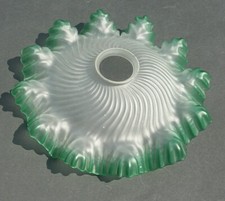 old hanging lamp molded glass chandelier lampshade vintage No. 24