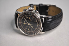 RARE Vintage Tissot Chronograph Black Face Lemania Mvmt. Works