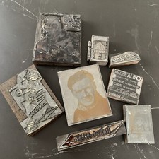 ANTIQUE ADVERTISING MATRIX PRINTING PLATES / STAMPS
