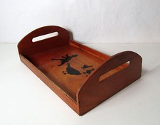 plateau en bois design scandinave Vintage animalier humoristique