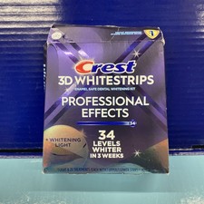 Crest 3D Whitening Professional Effects 20 Treatments 34 Levels Open/Damaged Box