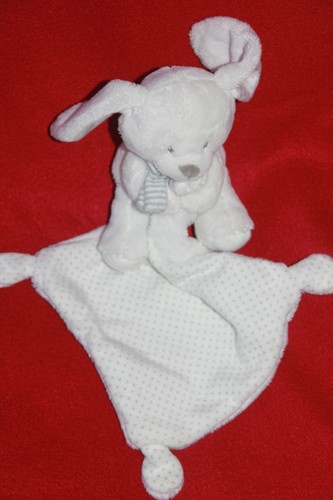 Doudou pommette lapin - doudou, mouchoir