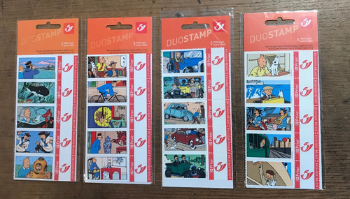 Herge tintin duostamp 4 - tintin,