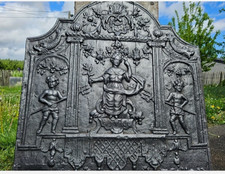 plaque cheminée 78 x 74 cm
