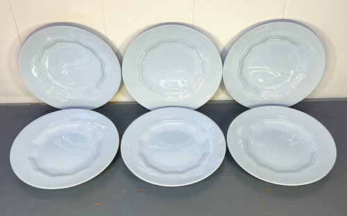 Assiettes faïence fine - 6,