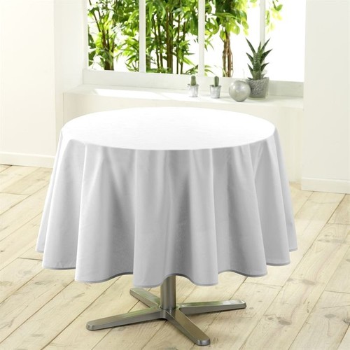 Nappe ronde unie blanche - , 1m80