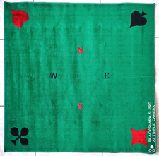 VINTAGE TAPIS de CARTES BRIDGE