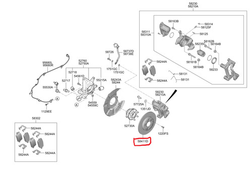 Genuine oem 584112j500 - genuine/oem,