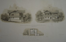 Lithographie d'un Chalet