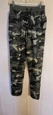 Under Armour Elite Cargo Pants Men's Small Grey Black Camo Stretch Storm Joggers