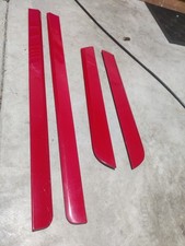 Audi A4 B7 RED 4pc Lower Door Trim Blade Set