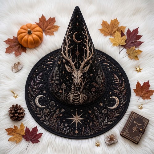 Forest guardian quilted witch - forest,