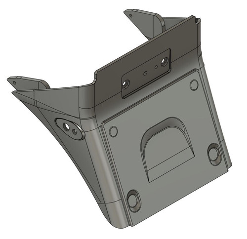 Rear fender bavette - rear,