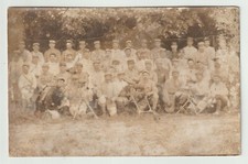 carte photo poilus à l'instruction mitrailleuse MG08 Hotchkiss Saint Etienne 