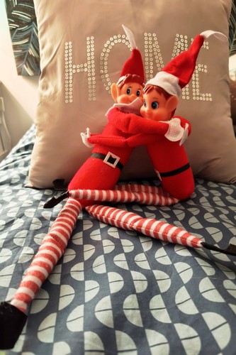 Couple lutin noël garçon - lutin,