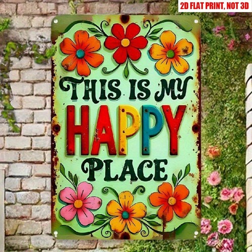 Retro garden decor - metal, sign