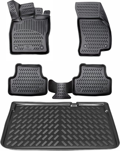 Set tapis caoutchouc bac - tapis, +