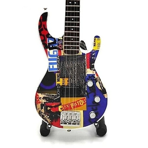 Miniature bass guitar red - miniature,
