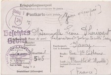 Lettre prisonnier de guerre