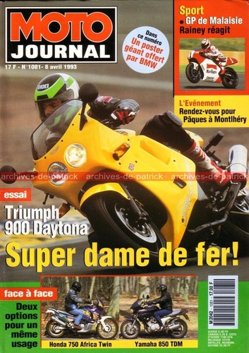 Moto journal 1081 essai yamaha - journal,