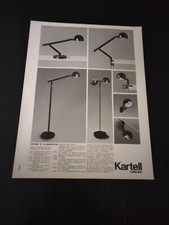 1975 KARTELL COLLECTION LAMPS ADALBERTO DAL LAGO DESIGN VINTAGE ADVERTISING