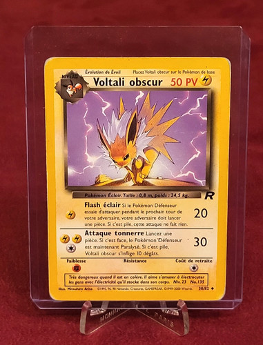 Carte pokemon voltali obscur - carte,