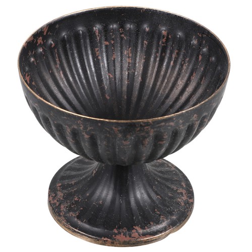 Vase fleurs métal pot - À,