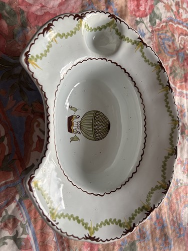 Plat barbe faïence - plat,