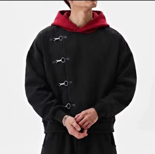 Black hoodie jacket - black,