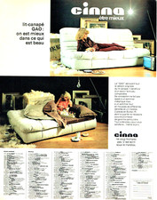 1981 Advertising 0424 Cinna Bed Sofa Gao Furniture Chairs