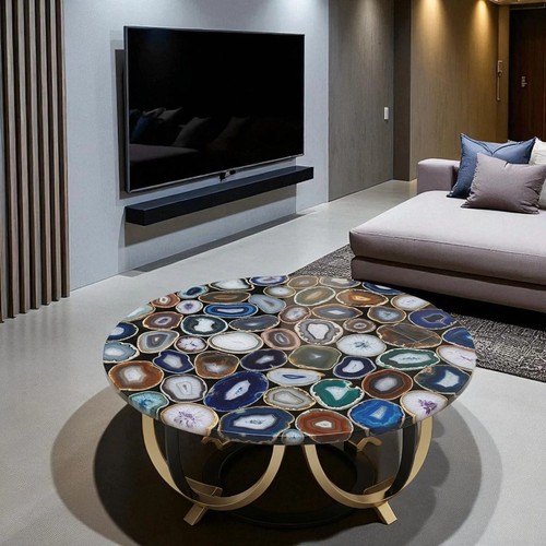Table basse agate sauvage - basse,