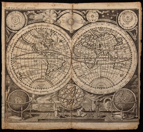 1748 mappemonde ancienne - 1748,