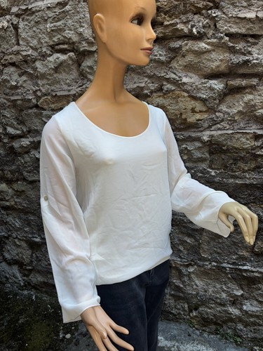 Blouse femme blanche - blanche, dos