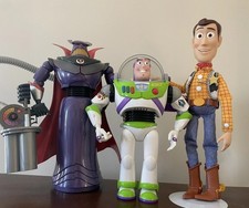 Toy Story Talking Pull String Woody 12" Buzz Lightyear & Talking Zurg Set of 3