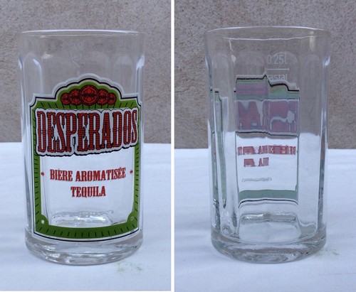 Lot verres publicité - de,