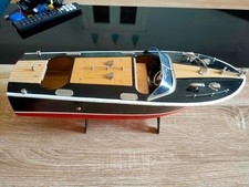 Bateau en bois des années 50-60 style ITO RC/Wooden boat from the 50s-60s style