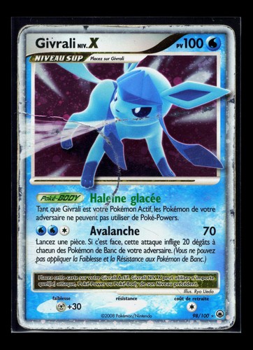 Carte pokémon givrali niv x - carte,