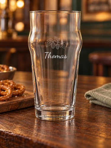 Verre bière gravé au - verre,