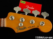 USA Fender Jaco Pastorius Fretless Jazz BASS NECK w/ TUNERS, Pau Ferro $30 OFF