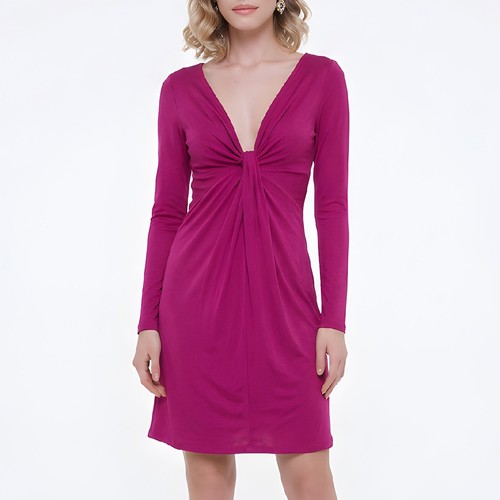 Robe soirée gant fuchsia - soirée,