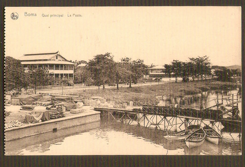 Congo belge boma cpa quai - ,