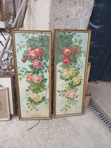Tableaux peinture fleurs - peinture,