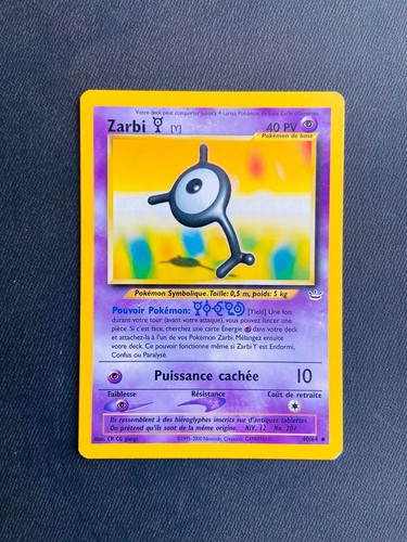 Carte pokémon zarbi 64 - carte,