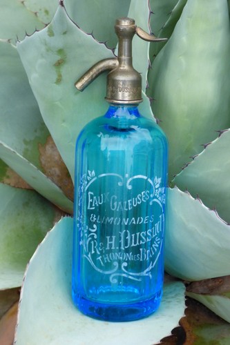Siphon eau seltz bleu - siphon, de